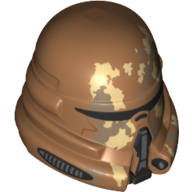 Helmet Airborne Clone Trooper with Tan and Dark Tan Camouflage Print Medium Nougat
