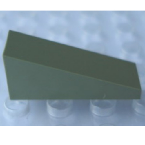 Modulex Slope 1 × 3 (18 degree, 1:3 slope) in Modulex White