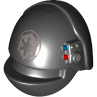 Helmet Imperial Gunner with Imperial Logo Print Schwarz
