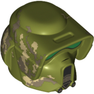 Helmet Elite Corps Trooper with Camouflage Print Olivgrün