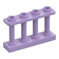 Fence Spindled 1 × 4 × 2 [4 Top Studs] Lavender