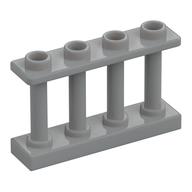 Fence Spindled 1 × 4 × 2 [4 Top Studs] Hellblaugrau