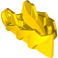 Large Figure Head, Jaw with Axle Hole [Plain] Yellow
