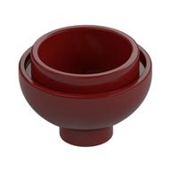 Stein rund 2 × 2 Kuppel unten [offen Noppe] Dunkelrot