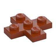 Plate 3 × 3 Cross Dark Orange