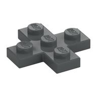 Plate 3 × 3 Cross Dark Bluish Gray