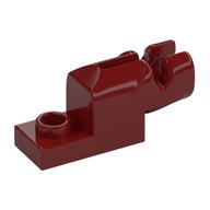 Launcher, Plate Special 1 × 2 with Mini Blaster Dunkelrot