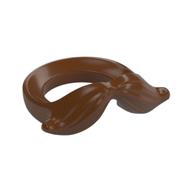 Minifig Neckwear Moustache Reddish Brown