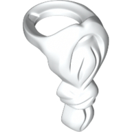 Minifig Neckwear Beard, Long with Knot White