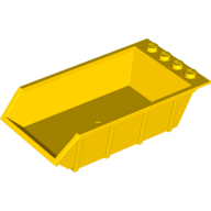 Tipper Bed 4 × 6, Solid Studs Yellow