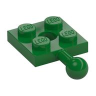 Plate Special 2 × 2 with Towball and Hole Grün