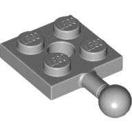 Plate Special 2 × 2 with Towball and Hole Hellblaugrau