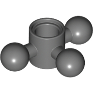 Technic Steering Gear with 3 Towball Joints, Compact Dark Bluish Gray