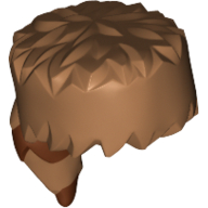 Raccoon Skin Cap with Brown Tail Rings Print Mittelnougat