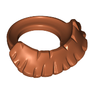 Minifig Neckwear Beard, Short Dark Orange