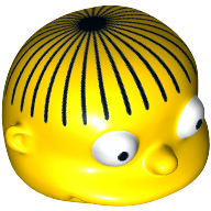 Minifig Head Special, Simpsons, Ralph Wiggum Gelb