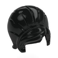 Hair Beehive Style with Sideways Fringe Schwarz