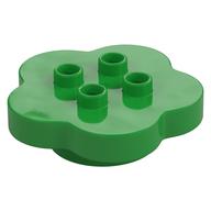 Duplo Blume 4 × 4 × 1 mit 4 oben Noppen Hellgrün