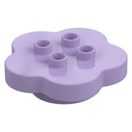 Duplo Flower 4 × 4 × 1 with 4 Top Studs Lavender
