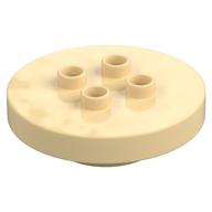 Duplo Plate Round 4 × 4 [aka Table] Tan