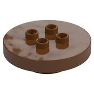 Duplo Plate Round 4 × 4 [aka Table] Rotbraun
