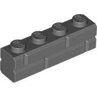 Brick Special 1 × 4 with Masonry Brick Profile Dunkelblaugrau