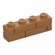 Brick Special 1 × 4 with Masonry Brick Profile