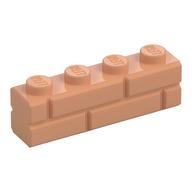 Brick Special 1 × 4 with Masonry Brick Profile Nougat