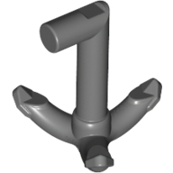 Tool Grappling Hook with 90° Shaft Dark Bluish Gray