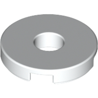 Tile Special Round 2 × 2 with Hole White