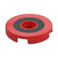 Tile Round 2 × 2 with Hole with Silver Circle print Rot