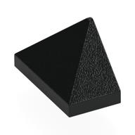 Brick Sloped 45° 2 × 1 Triple with Inside Stud Holder Black