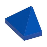 Brick Sloped 45° 2 × 1 Triple with Inside Stud Holder Blue