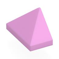 Brick Sloped 45° 2 × 1 Triple with Inside Stud Holder Bright Pink