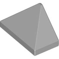 Brick Sloped 45° 2 × 1 Triple with Inside Stud Holder Light Bluish Gray