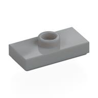 Plate Special 1 × 2 with 1 Stud with Groove and Inside Stud Holder (Jumper) Light Bluish Gray