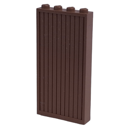 Modulex Door Panel 1 × 4 × 8 Ridged with Lego on Studs