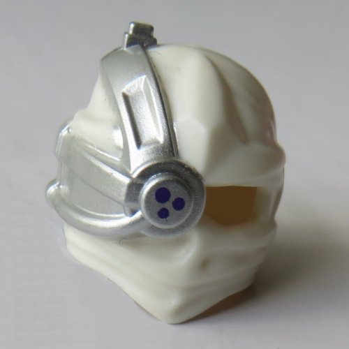 Wrap with Cyborg Eyepiece and Triple Blue Sensor Print White