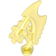 Weapon Axe Blade, Complex (Ninjago) [Techno-Blade] Transparent-Gelb
