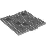 Plate Special 16 × 17 × 2/3 with 1 × 4 Recessed with Stones Print Hellblaugrau