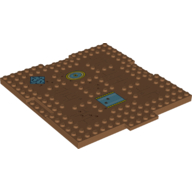 Plate Special 16 × 17 × 2/3 with 1 × 4 Recessed with Wood Grain, Paw Prints, Rugs and Dog Bed print Medium Nougat