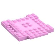 Plate Special 8 × 9 × 2/3 with 1 × 4 Recessed Bright Pink