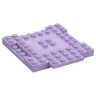 Plate Special 8 × 9 × 2/3 with 1 × 4 Recessed Lavender