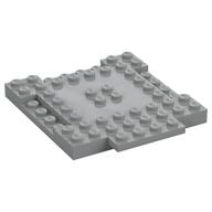 Plate Special 8 × 9 × 2/3 with 1 × 4 Recessed Light Bluish Gray