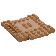 Platte speziell 8 × 9 × 2/3 mit 1 × 4 vertieft Mittelnougat