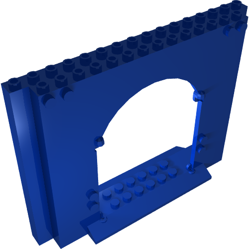 Panel 4 × 16 × 10 with Gate [Plain] Hellblaugrau