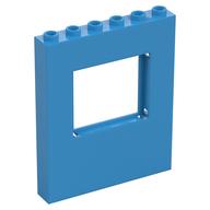 Paneel 1 × 6 × 6 mit Fenster Dunkelazur