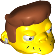 Minifig Head Special, Simpsons, Snake Yellow
