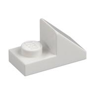 Brick Sloped 45° 2 × 1 with 2/3 Cutout [New Version] Weiß