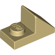 Brick Sloped 45° 2 × 1 with 2/3 Cutout [New Version] Tan